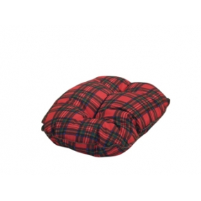 Large Red Tartan Cushion Dog Bed - Danish Design Royal Stewart 33" - 84cm